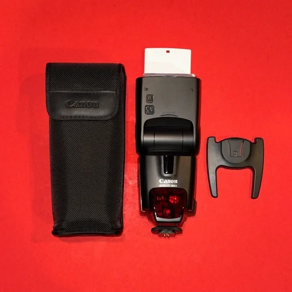 Canon Speedlite 580EX Shoe Mount Flash w/Diffuser EOS Mark IV TESTED &FUNCTIONAL